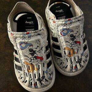 Adidas Kids Mickey Mouse Sandals - Black and White
